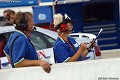 Mike Thomas and Kris Nonnamaker watch times during the Mosport round. 