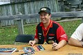 Will Nonnamaker signs autographs during a short break from action at Mont Tremblant. 