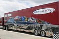 The Phoenix team was surprised to see their Acura Integra on the side of the Grand American trailer. 