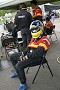 Dr. Joe Masessa awaits his turn to drive the #40 Porsche 996. 