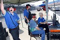 The crew watches times during the test sessions. 